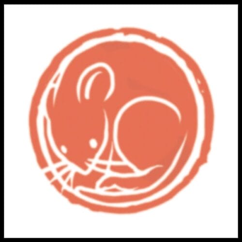 Zodiac Rat - Temporary Tattoo