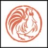 Zodiac Rooster - Temporary Tattoo