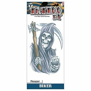 Reaper - Biker Temporary Tattoo