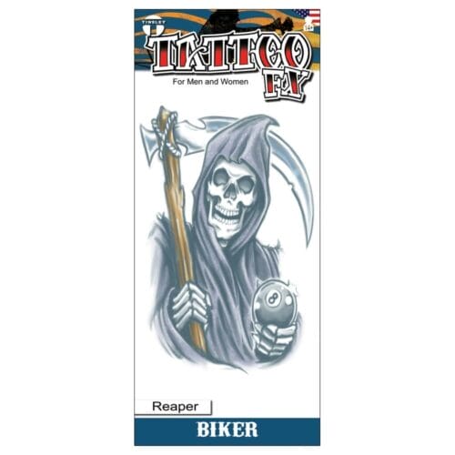 Reaper - Biker Temporary Tattoo