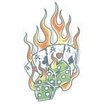 Aces - Biker Temporary Tattoo