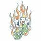 Aces - Biker Temporary Tattoo
