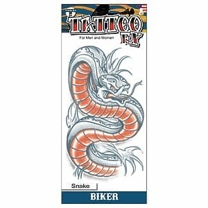 Snake - Biker Temporary Tattoo