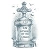 Tombstone - Biker Temporary Tattoo