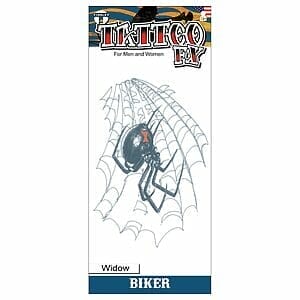 Widow - Biker Temporary Tattoo