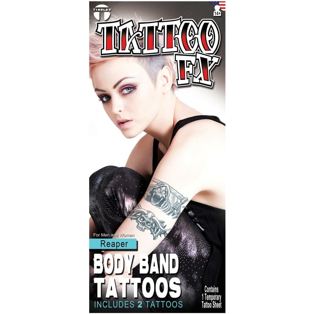Body Bands - Metal Reaper - Temporary Tattoos