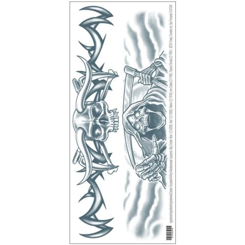 Body Bands - Metal Reaper - Temporary Tattoos