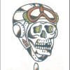 US Air Force Skull - Temporary Tattoo