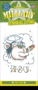 USN Ape - Temporary Tattoo