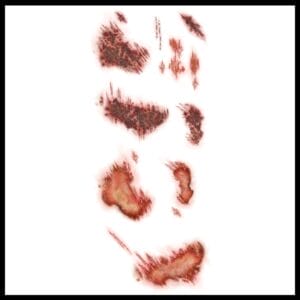 Road Rash - Temporary Tattoo