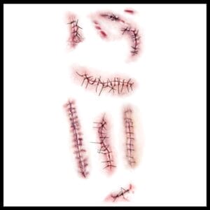 Stitches - Temporary Tattoo