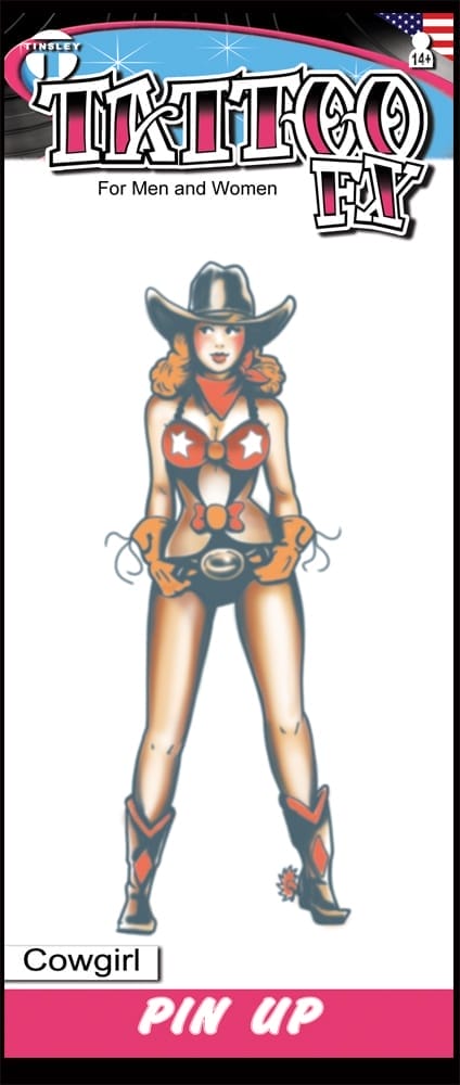 Cowgirl - Temporary Tattoo By Tinsley Transfers Cowgirl - Temporary Tattoo