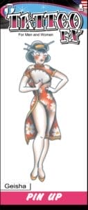 Geisha - Temporary Tattoo