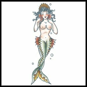 Mermaid - Temporary Tattoo