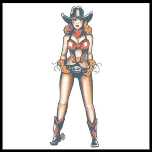 Cowgirl - Temporary Tattoo