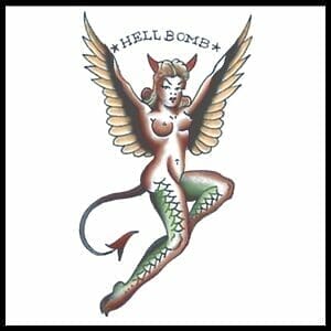 Hell Bomb - Temporary Tattoo