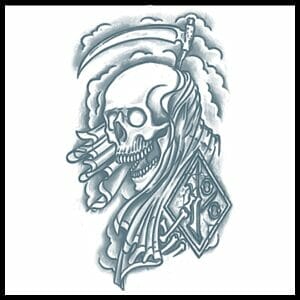 Reaper - Temporary Tattoo