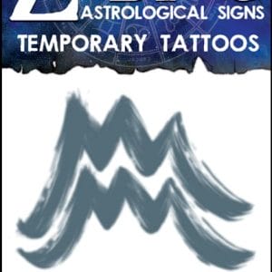 Zodiac Aquarius - Temporary Tattoo