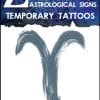 Zodiac Aries - Temporary Tattoo