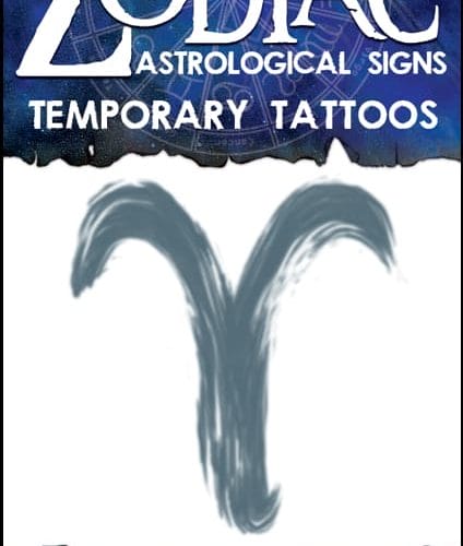 Zodiac Aries - Temporary Tattoo