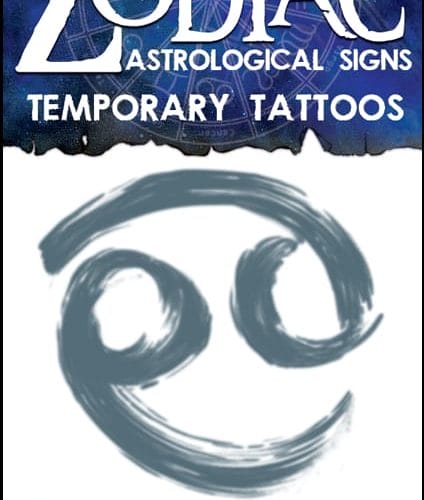 Zodiac Cancer - Temporary Tattoo