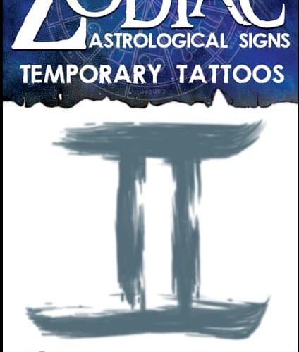 Zodiac Gemini - Temporary Tattoo