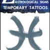 Zodiac Pisces - Temporary Tattoo