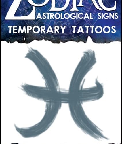 Zodiac Pisces - Temporary Tattoo