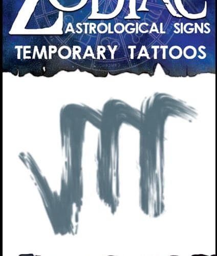 Zodiac Scorpio - Temporary Tattoo