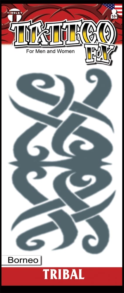 Tinsley Transfers Tribal Borneo - Temporary Tattoo Tribal Borneo - Temporary Tattoo