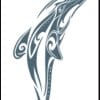 Tinsley Transfers Tribal Dolphin - Temporary Tattoo Tribal Dolphin - Temporary Tattoo