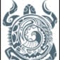 Tribal Turtle - Temporary Tattoo