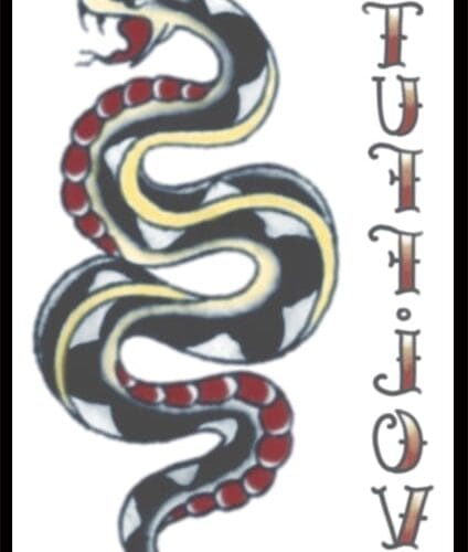 1940 Snake Tattoo