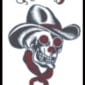 Cowboy Skull Tattoo