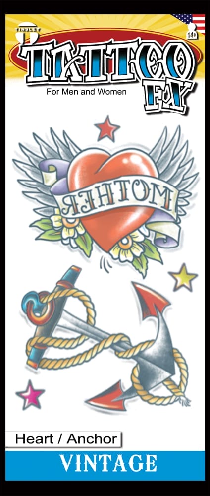 Tattoo-Vint-Heart-Anchor-pkg Heart Anchor Tattoo