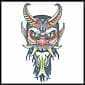 Demon - Vintage Temporary Tattoo