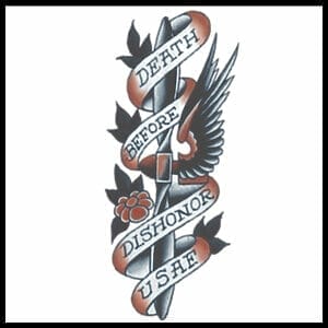 USAF 1940 - Vintage Temporary Tattoo