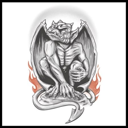 Gargoyle - Temporary Tattoo