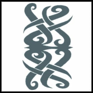 Tribal Borneo - Temporary Tattoo