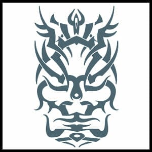 Tribal Face - Temporary Tattoo