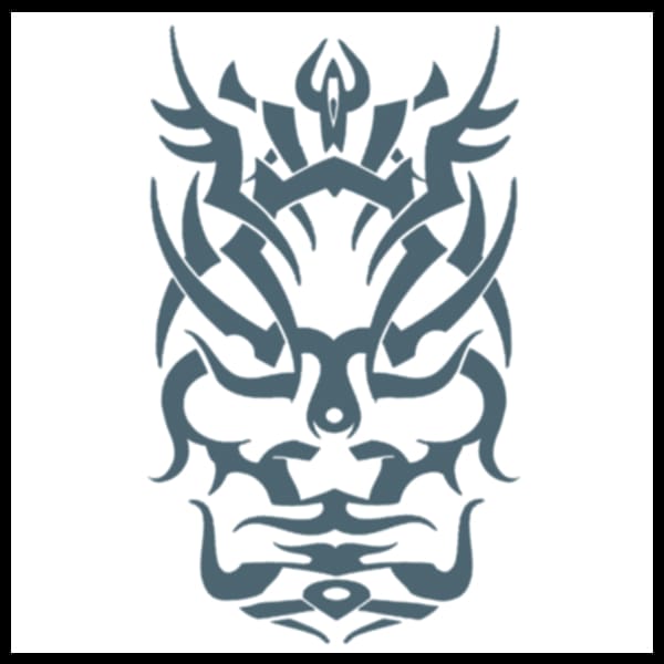 Tribal Face - Temporary Tattoo