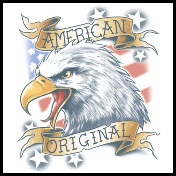 Tinsley Transfers Extra Large American Eagle - Temporary Tattoo Extra Large American Eagle - Temporary Tattoo