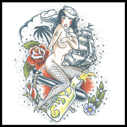 Extra Large Sailor - Temporary Tattoo
