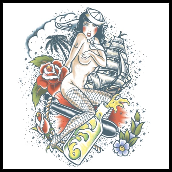 Extra Large Sailor - Temporary Tattoo