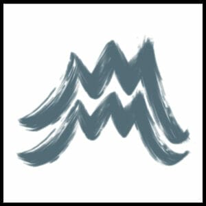 Zodiac Aquarius - Temporary Tattoo