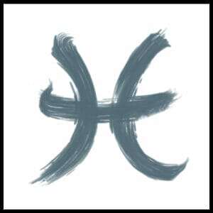 Zodiac Pisces - Temporary Tattoo