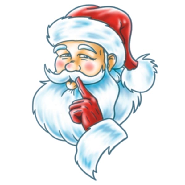 Stocking stuffers Santa tattoo