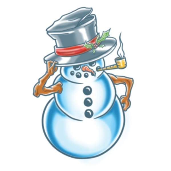 Stocking stuffers Snowman tattoo