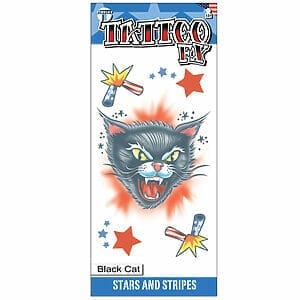 Black Cat Temporary Tattoo