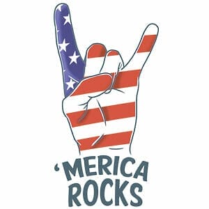 Merica Rocks Temporary Tattoo